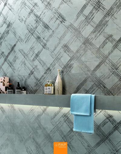 Szürke csempe - fürdő / WC ötlet