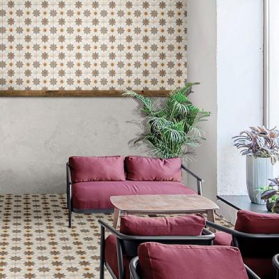 Keleties hatású csempe - nappali ötlet, modern stílusban