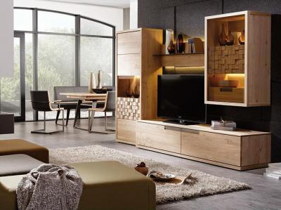 Fakockás - nappali ötlet, modern stílusban