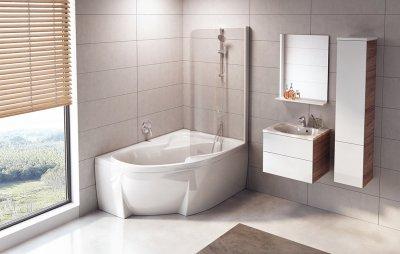 Akril sarokkád - fürdő / WC ötlet, modern stílusban