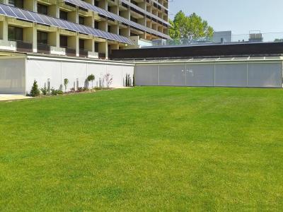 Nagyméretű napháló - kert / udvar ötlet, modern stílusban