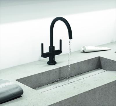 Fekete csaptelep - fürdő / WC ötlet, modern stílusban