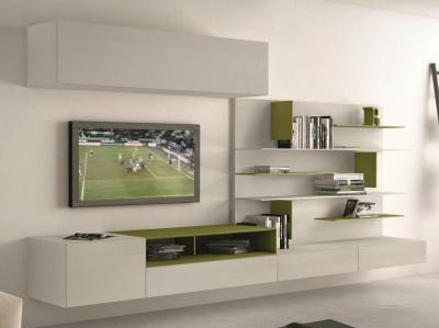 Egy csipet zöld a fehérségbe - nappali ötlet, minimál stílusban