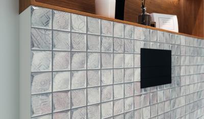 Domború, mintás lapok - fürdő / WC ötlet, modern stílusban