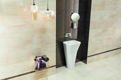 Kő jellegű és dekor burkolat - fürdő / WC ötlet, modern stílusban