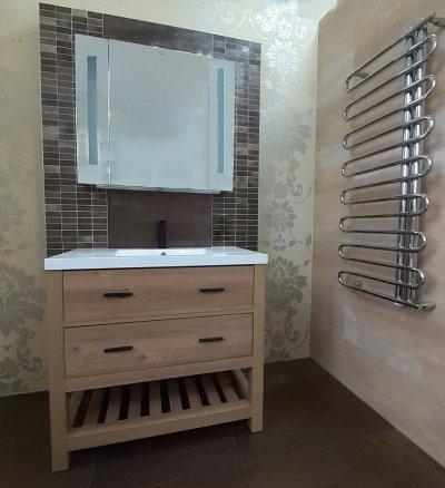 Barna fürdőszoba - fürdő / WC ötlet, modern stílusban