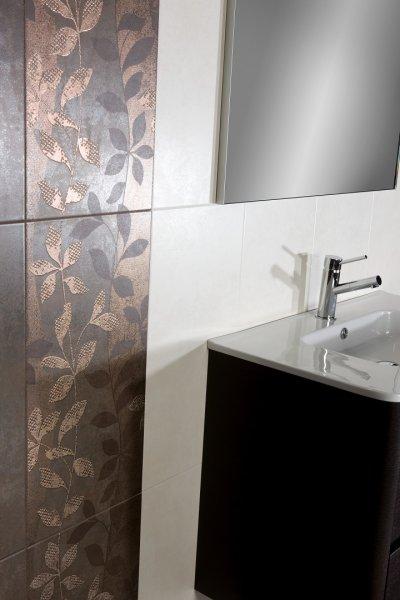 Levélminta - fürdő / WC ötlet, modern stílusban