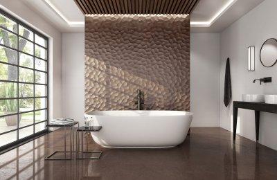 Bronz - fürdő / WC ötlet, modern stílusban
