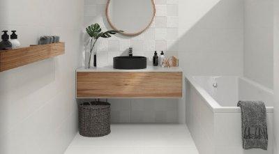 Fehér fürdő - fürdő / WC ötlet, modern stílusban