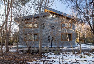 Modern családi ház - homlokzat ötlet, modern stílusban