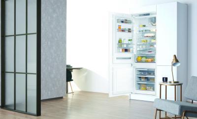 Beépíthető hűtőszekrény - konyha / étkező ötlet, modern stílusban