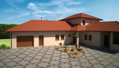 Klasszkus téglavörös tetőcserép - tető ötlet