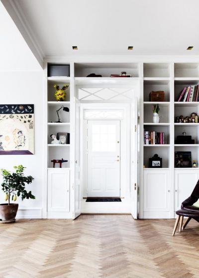 Meleg burkolat - parketta33 - nappali ötlet