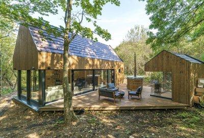 Mátra vendégház kívülről - homlokzat ötlet, modern stílusban