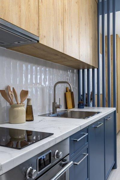 KicsiKék projekt konyha - konyha / étkező ötlet, modern stílusban