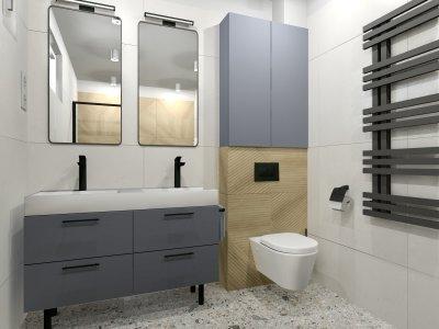 Gyerek fürdőszoba - fürdő / WC ötlet, modern stílusban