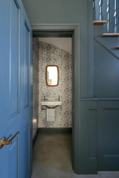 Ötletes vendégfürdő - fürdő / WC ötlet, rusztikus stílusban
