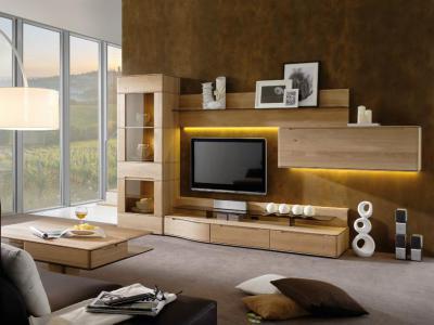 Barnás harmónia - nappali ötlet, modern stílusban