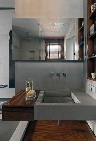 Loftok42 - fürdő / WC ötlet, modern stílusban