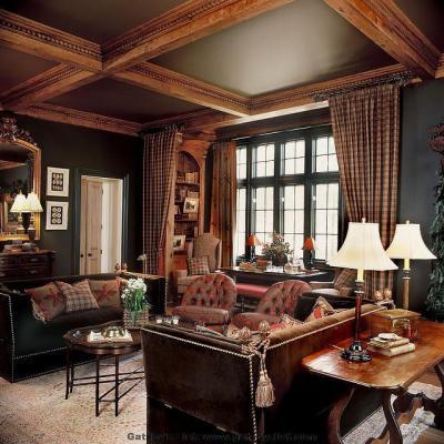 Szigorú összhang - nappali ötlet, klasszikus stílusban