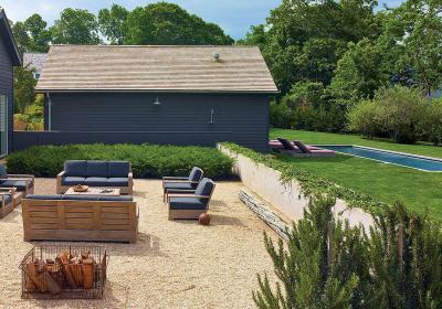 Kavicsos terasz - kert / udvar ötlet