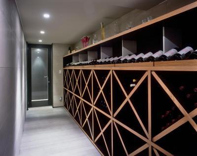 Borospince - konyha / étkező ötlet, modern stílusban