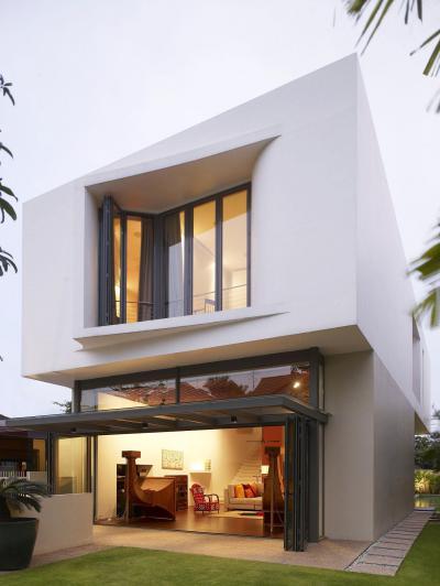 Crowhurst Drive1 - homlokzat ötlet, modern stílusban