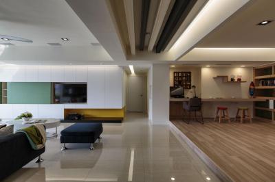 Taiwani lakás3 - nappali ötlet, modern stílusban