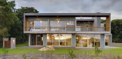 East Hamptoni ház1 - homlokzat ötlet, modern stílusban