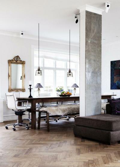 Aranyos tükör - konyha / étkező ötlet, modern stílusban