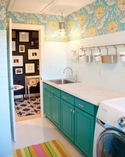 Türkizes konyha - konyha / étkező ötlet, modern stílusban