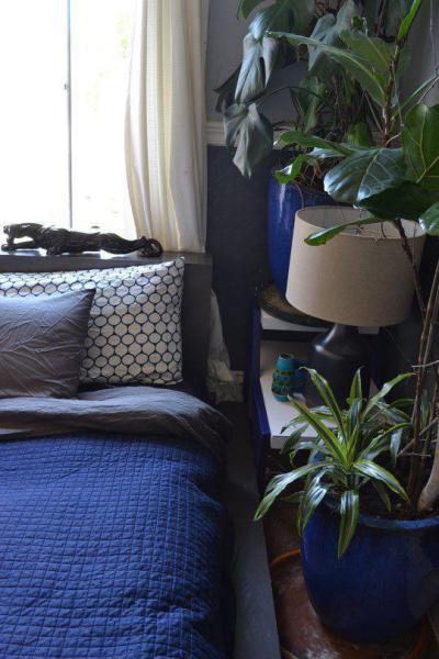 Kék és szürke - háló ötlet, modern stílusban