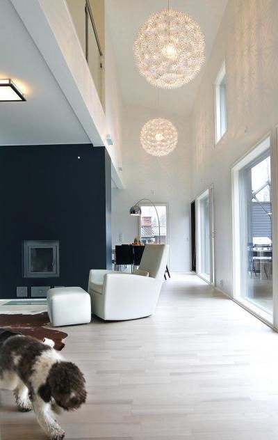 Lámpacsoda - nappali ötlet, modern stílusban