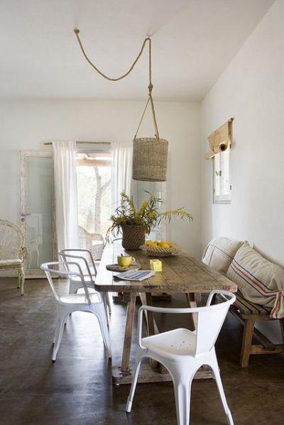 Rusztikus hangulat  - konyha / étkező ötlet, rusztikus stílusban