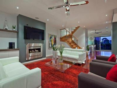 Kandallós házak71 - nappali ötlet, modern stílusban