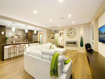 Kandallós házak55 - nappali ötlet, modern stílusban