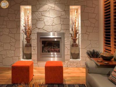 Kandallós házak74 - nappali ötlet, modern stílusban