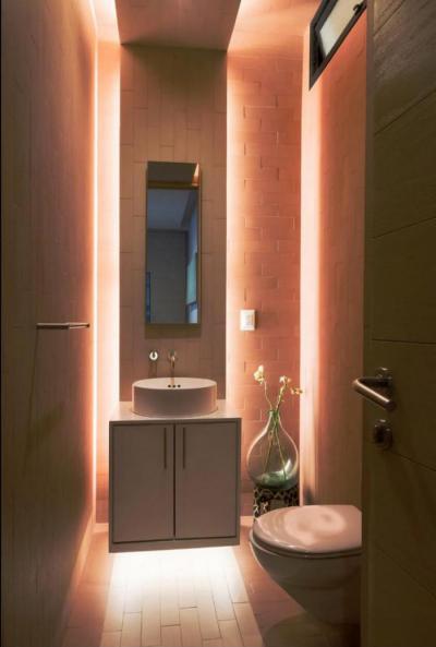 hangulatos toalett - fürdő / WC ötlet, modern stílusban