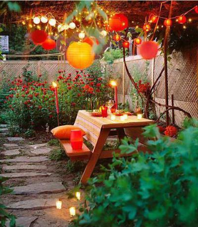 Romantikus őszi kert - kert / udvar ötlet, modern stílusban