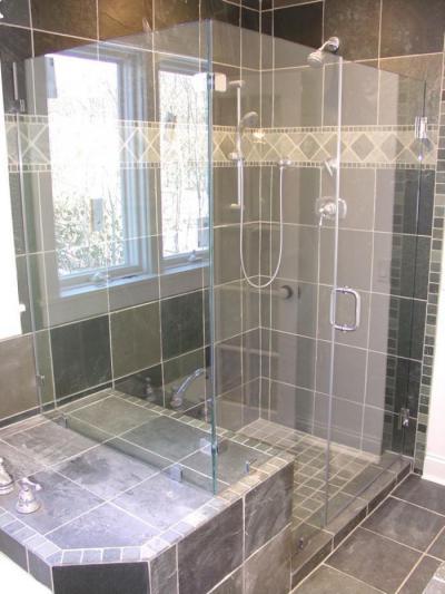 Üveges zuhany - fürdő / WC ötlet, modern stílusban