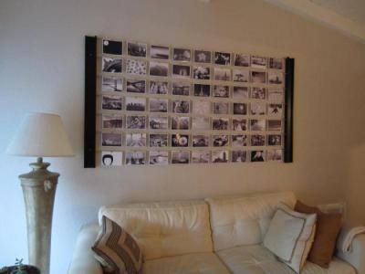 Emlékek a falon - nappali ötlet, modern stílusban