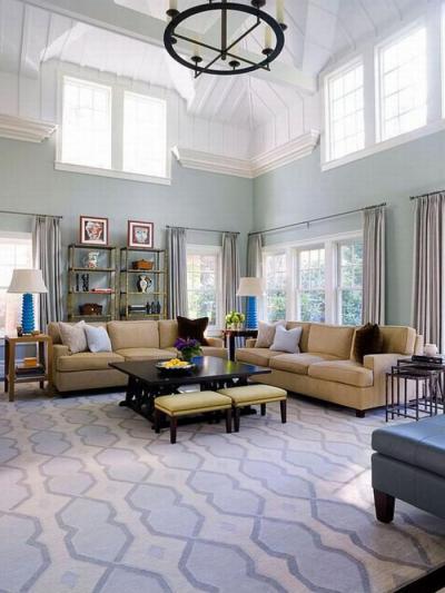 Nagy terű nappali - nappali ötlet, klasszikus stílusban