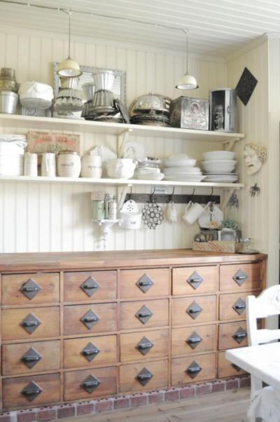 Kacatok elhelyezése a konyhában - konyha / étkező ötlet