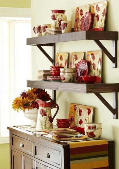 Pipacsos szett - konyha / étkező ötlet, klasszikus stílusban