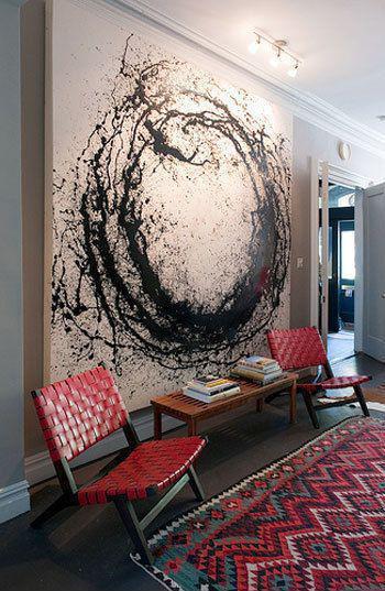 Körkörös ismétlődés  - nappali ötlet, modern stílusban