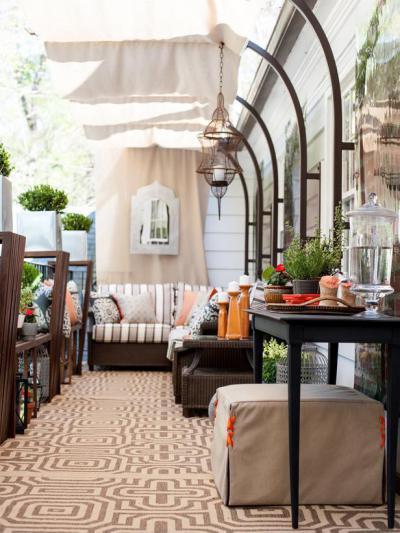 Függő lámpák - erkély / terasz ötlet