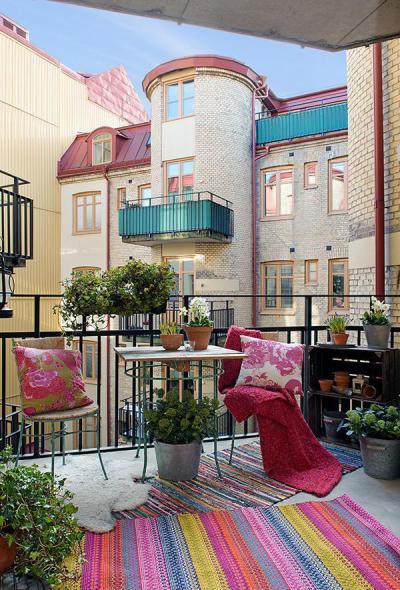 Rózsaszín árnyalatok - erkély / terasz ötlet