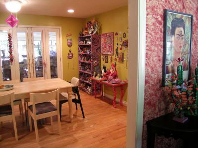 Színes lakás - konyha / étkező ötlet