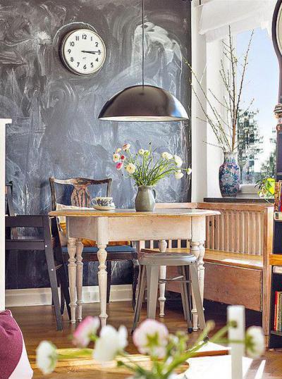 Írható fal  - konyha / étkező ötlet