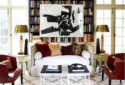 Kép a szekrényen - nappali ötlet